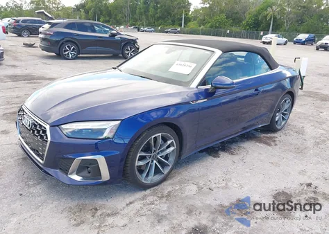 2023 Audi A5 Cabriolet Premium 45 Tfsi S Line Quattro S Tronic z USA, uszkodzony, nr VIN WAU3AGF57PN004336